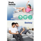 Bestway Multi-Max Air Bed Sofa With Sidewinder AC Air Pump Flocked Air Mattress