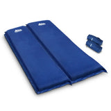 Weisshorn Self Inflating Mattress Camping Sleeping Mat Air Bed Pad Double Navy 10CM Thick