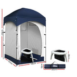 Weisshorn Camping Shower Tent Portable Toilet Outdoor Change Room Ensuite