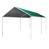 Carports 3m x6m Carport Kits Gazebo Canopy Tent Cover Metal Garden Shed Green