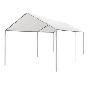 Carports 3m x6m Carport Kits Gazebo Canopy Tent Cover Metal Garden Shed White