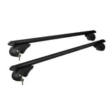 Universal Car Roof Rack 1200mm Cross Bars Aluminium Black Adjustable  Car 90kgs load Carrier