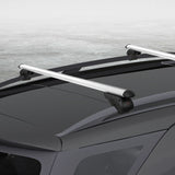 Universal Car Roof Rack 1360mm Cross Bars Aluminium Silver Adjustable Car 90kgs load Carrier