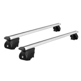 Universal Car Roof Rack 1390mm Upgraded Holder Cross Bars  Aluminium Silver Adjustable Car 90kgs load Carrier