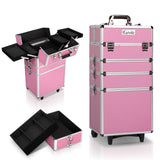 Embellir 7 in 1 Portable Cosmetic Beauty Makeup Trolley - Pink