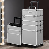 Embellir 7 in 1 Portable Cosmetic Beauty Makeup Trolley - Silver