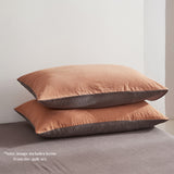 Cosy Club Sheet Set Cotton Sheets King Orange Brown