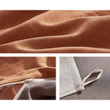 Cosy Club Sheet Set Cotton Sheets King Orange Brown