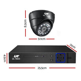 UL-tech CCTV Camera Security System 4CH 2 Dome Camera DVR HD 1080P IP Kit Day Night