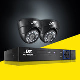 UL-tech CCTV Camera Security System 4CH 2 Dome Camera DVR HD 1080P IP Kit Day Night