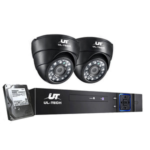 UL-tech 1080P CCTV Security System 2 Dome Camera Home HD IP 2MP Long Range 1TB Hard Disk