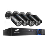 UL-Tech CCTV Security Camera System 4CH Super HD 5in1 DVR 2560 x 1920