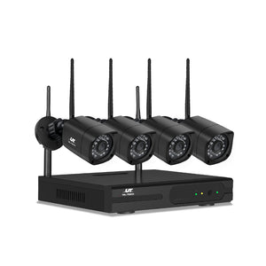 UL-TECH 1080P 8CH NVR Wireless 4 Security Cameras Set