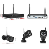 UL-TECH 1080P 8CH NVR Wireless 4 Security Cameras Set