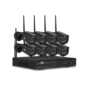 UL-TECH 1080P 8CH NVR Wireless 8 Security Cameras Set