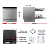 Comfee Benchtop Dishwasher 8 Place Setting Countertop Dishwasher Freestanding