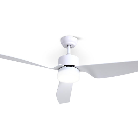 Devanti 52'' Ceiling Fan With LED Light DC Motor Remote Control 1300mm White