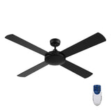 Devanti 52 inch 1300mm Ceiling Fan 4 Wooden Blades with Remote Control Reversible Fans