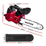 Giantz Chainsaw Chainsaws 10" Oregon Petrol Cordless 25cc Top Handle Chains Saw