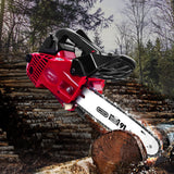 Giantz Chainsaw Chainsaws 10" Oregon Petrol Cordless 25cc Top Handle Chains Saw