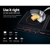 Devanti Induction Cooktop Portable Cooker Ceramic Cook Top Electric Hob Kitchen