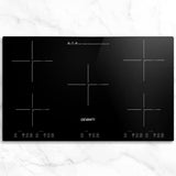 Devanti Induction Cooktop 90cm Electric Hob Stove Cooker Ceramic Black Glass