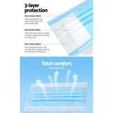 Disposable Face Mask Anti Flu Dust Masks Anti PM2.5 3-Layer Protective 50PCS AU Stock