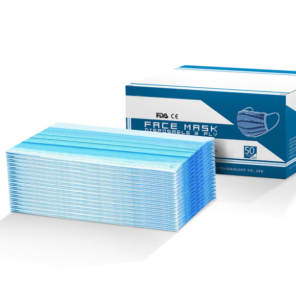 Disposable Face Mask Anti Flu Dust Masks Anti PM2.5 3-Layer Protective 200PCS AU Stock