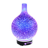 Aroma Diffuser 3D LED Light Oil Firework Air Humidifier 100ml