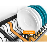 2-Tier 65cm Stainless Steel Kitchen Shelf Organizer Dish Drying Rack Over Sink