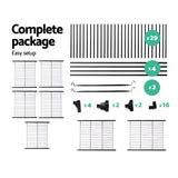 Portable Closet Organizer Storage Clothes Hanger Rail Garment Shelf Rack Black