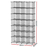 28 Cube Storage Cabinet DIY Wire Storage Shelves Metal Display Shelf Toy Book