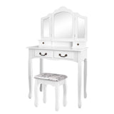 Artiss Dressing Table with Mirror - White