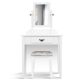 Artiss Dressing Table Stool Set Makeup Mirror Jewellery Cabinet Drawer Organizer