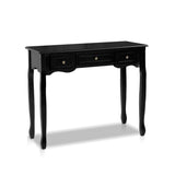 Artiss Hallway Console Table Hall Side Dressing Entry Display 3 Drawers Black