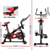 Spin Bike Exercise Bike Flywheel Fitness Home Commercial Workout Gym Holder