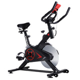 Spin Exercise Bike Flywheel Fitness Commercial Home Workout Gym Phone Holder Black