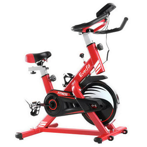 Everfit Exercise Spin Bike Cycling Fitness Commercial Home Workout Gym Equipment Red