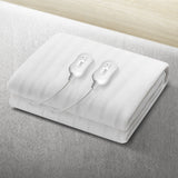 Giselle Heated Electric Blanket Washable Fully Fitted Polyester Underlay Pad Double