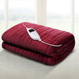 Giselle Bedding Electric Throw Blanket - Burgundy