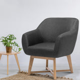 Artiss Aston Tub Accent Chair Charcoal