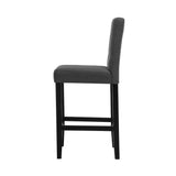 Artiss Set of 2 Provincial Style Bar Stools - Charcoal