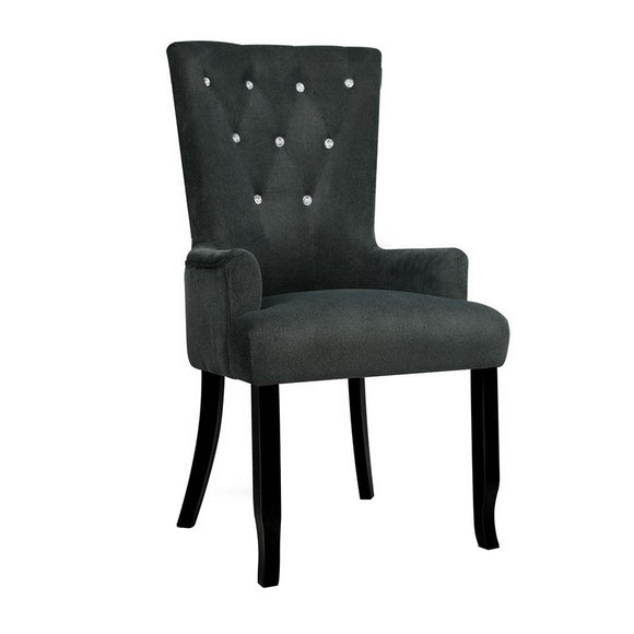 Artiss French Provincial Dining Chair - Grey