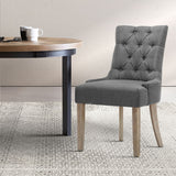 Artiss French Provincial Dining Chair - Grey