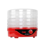 Devanti Food Dehydrator with 5 Trays - Red