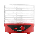 Devanti Food Dehydrator with 7 Trays - Red