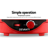 Devanti Food Dehydrator with 7 Trays - Red