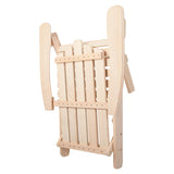 Gardeon Set of 2 Patio Furniture Outdoor Chairs Beach Chair Wooden Adirondack Garden Lounge Recliner Beige