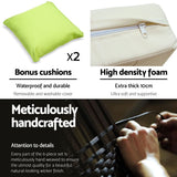 Gardeon 7 Piece PE Wicker Outdoor Furniture Set - Brown