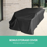 Gardeon 6PC Sofa Set Outdoor Furniture Lounge Setting Wicker Couches Garden Patio Pool